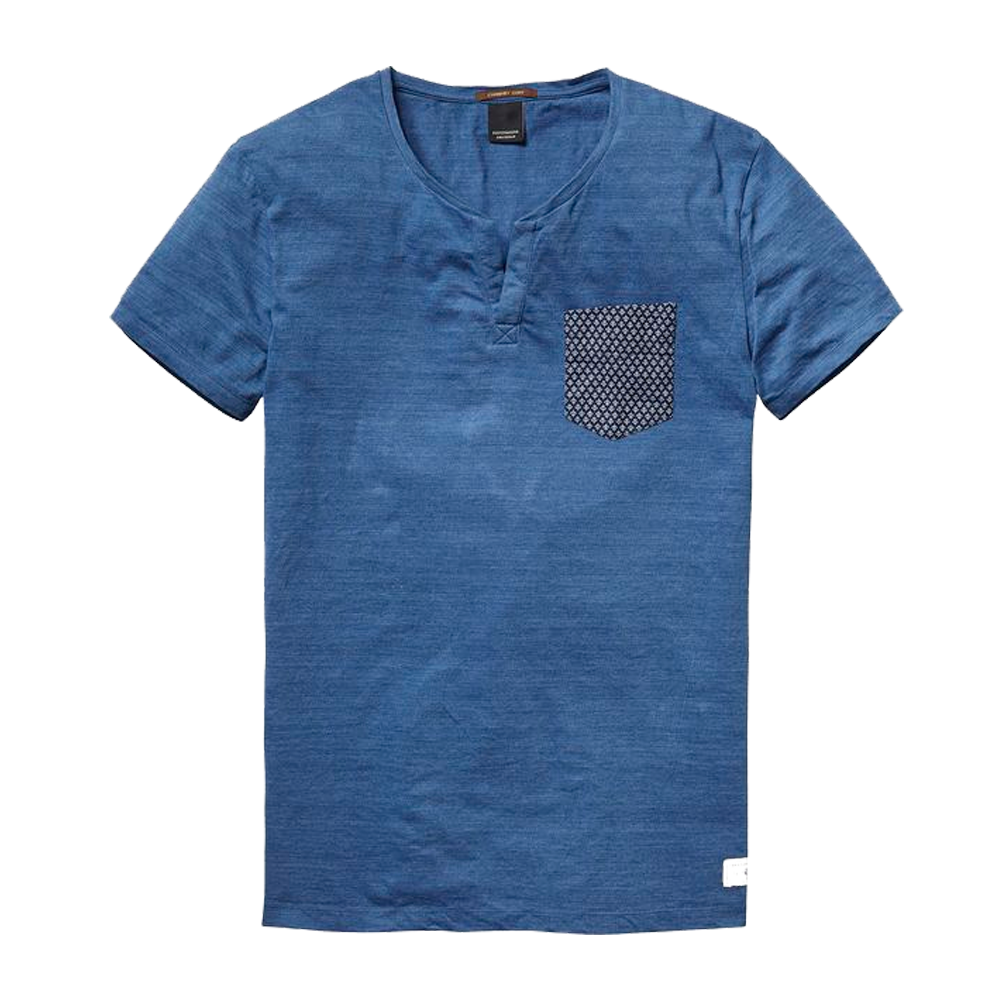 men blue tshirt