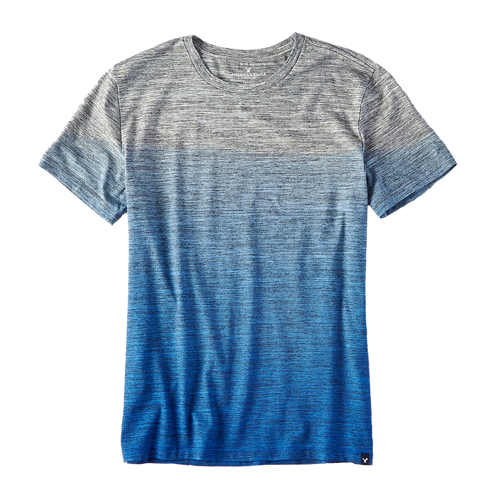 Men's rich blue & gray t-shirt