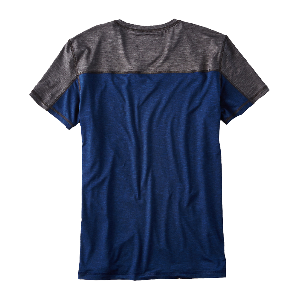 Men's blue & gray t-shirt